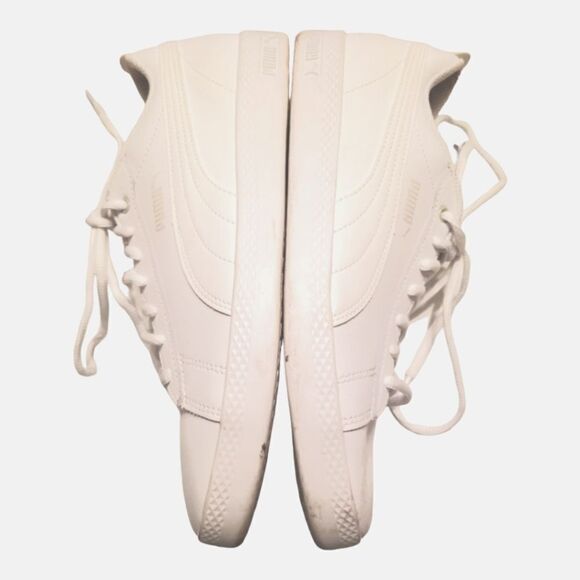 Puma Smash v2 Leather White Sneakers SZ 9.5 - Picture 5 of 9